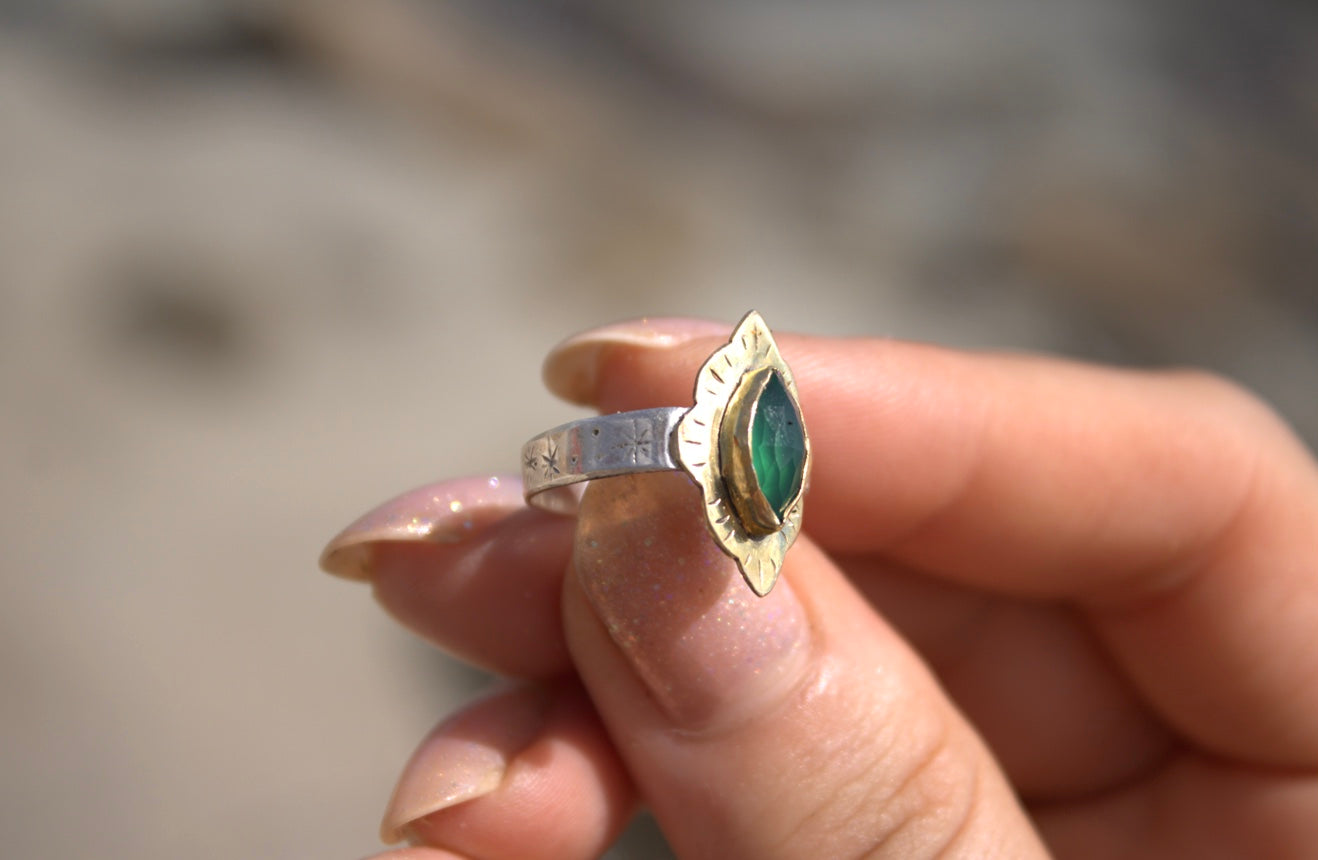 Onyx Moss Ring