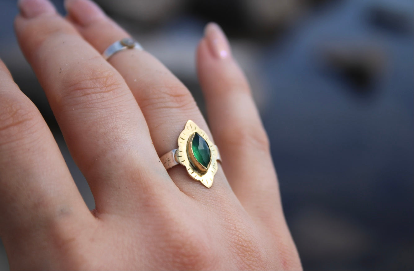 Onyx Moss Ring