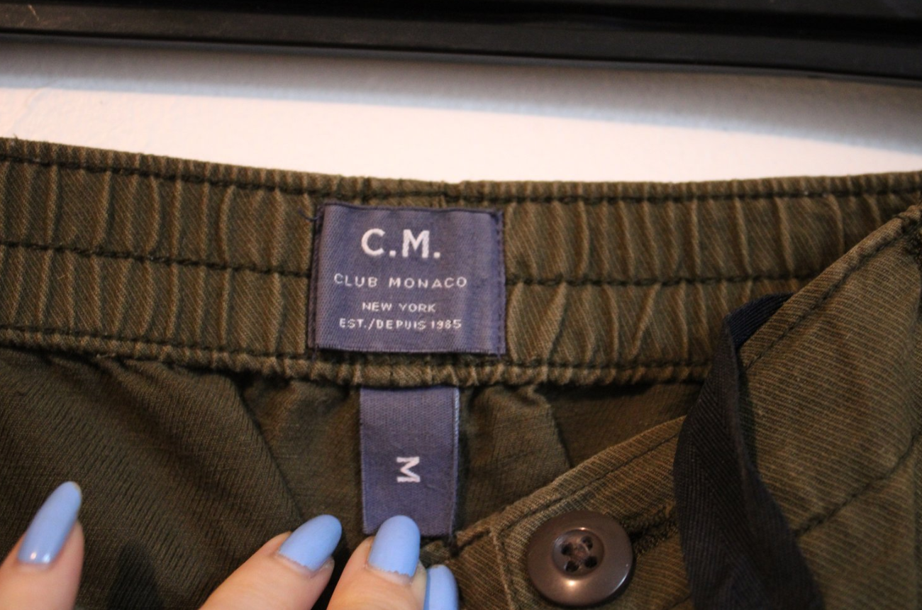 Club Monaco Baggy Green Pants