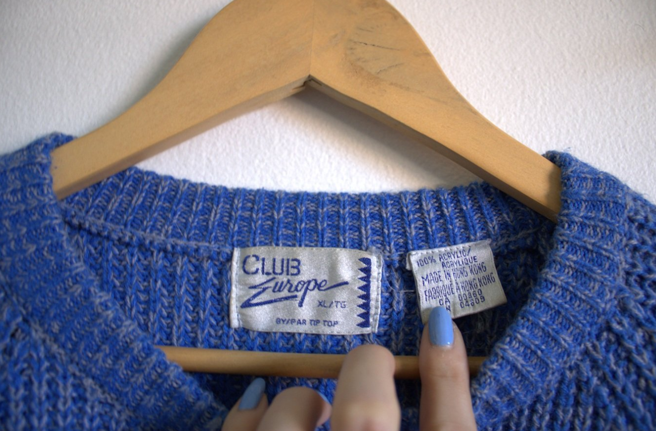 Vintage Heather Blue Sweater