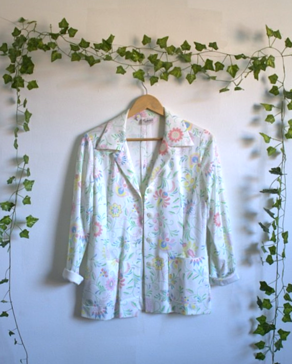Vintage Floral Blazer