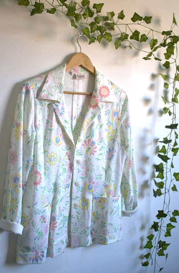 Vintage Floral Blazer