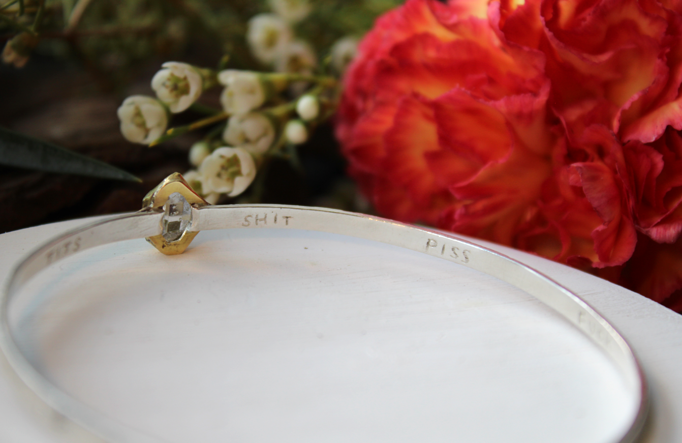 Seven Dirty Words Bangle