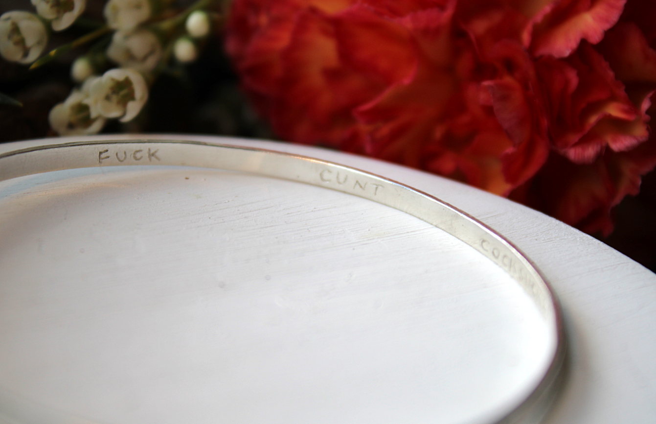 Seven Dirty Words Bangle