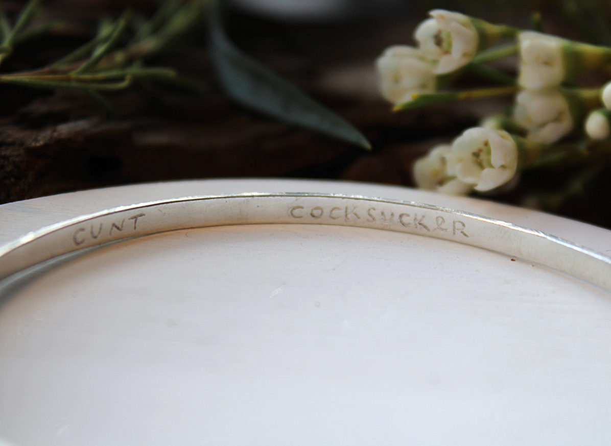 Seven Dirty Words Bangle