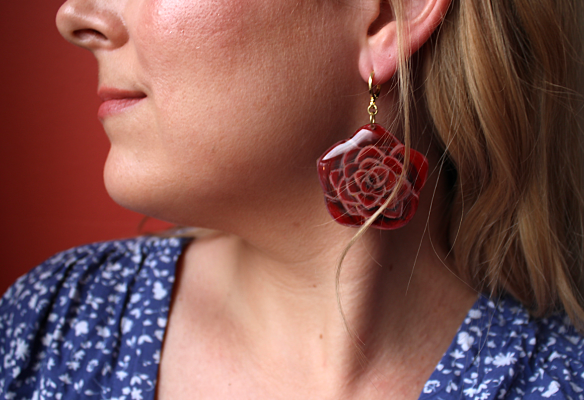 Rosy Disposition Earrings