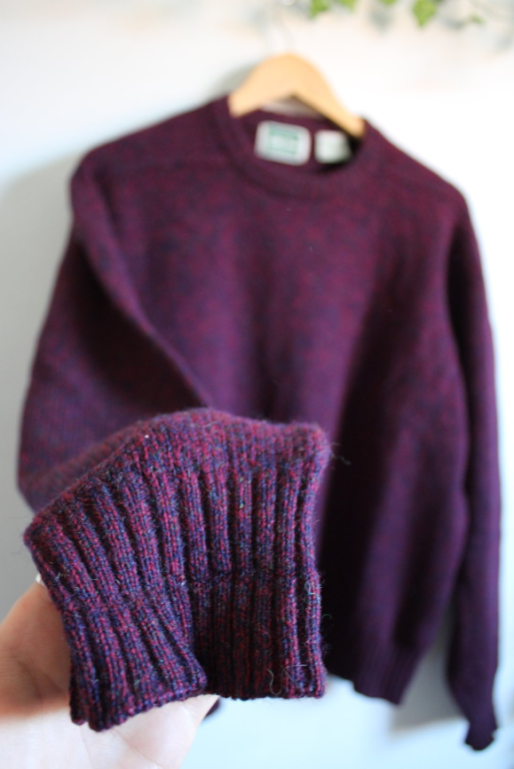 Vintage Raspberry Forrestel Wool Sweater