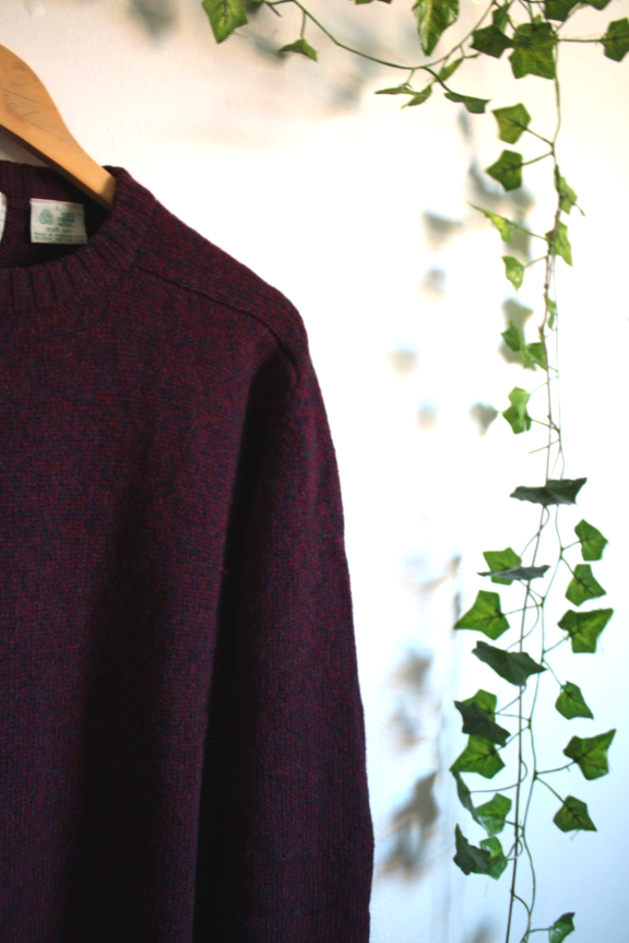 Vintage Raspberry Forrestel Wool Sweater