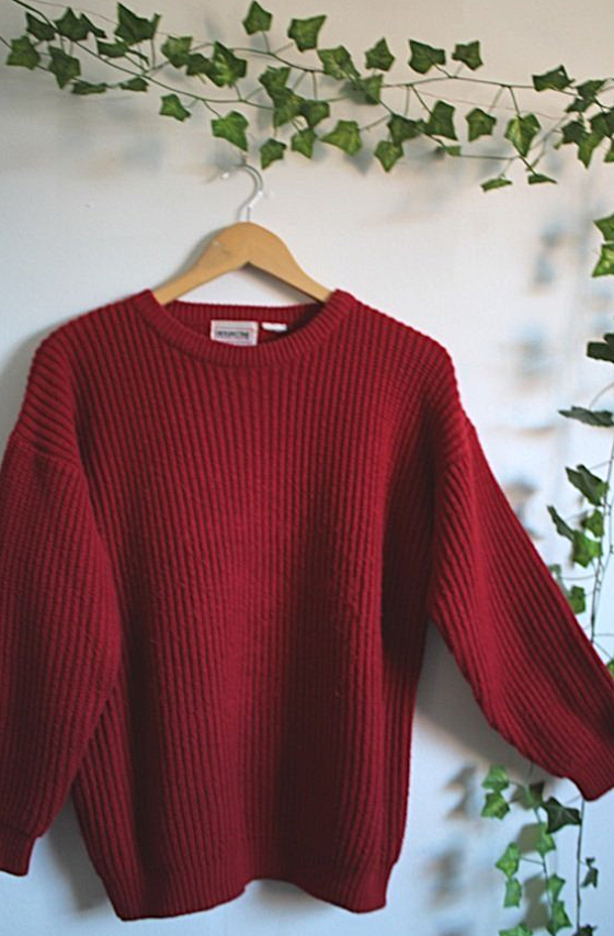 Vintage Cherry Perspective Sweater