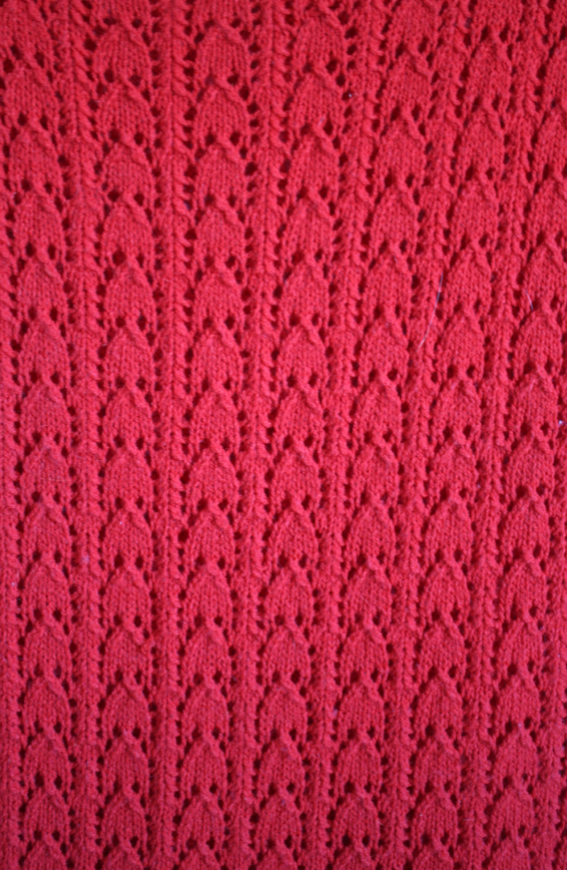 Vintage Red Heart Crochet Dress