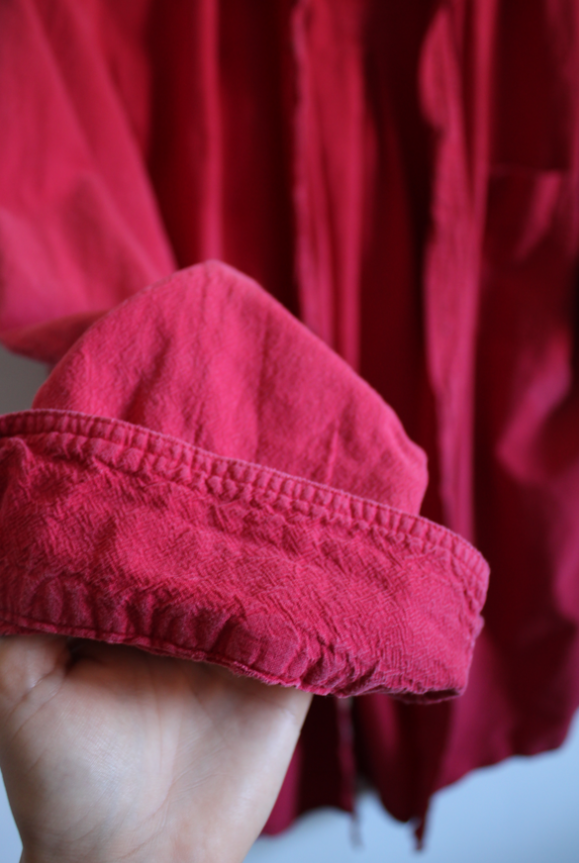 Vintage Cherokee Soft Red Button-Up