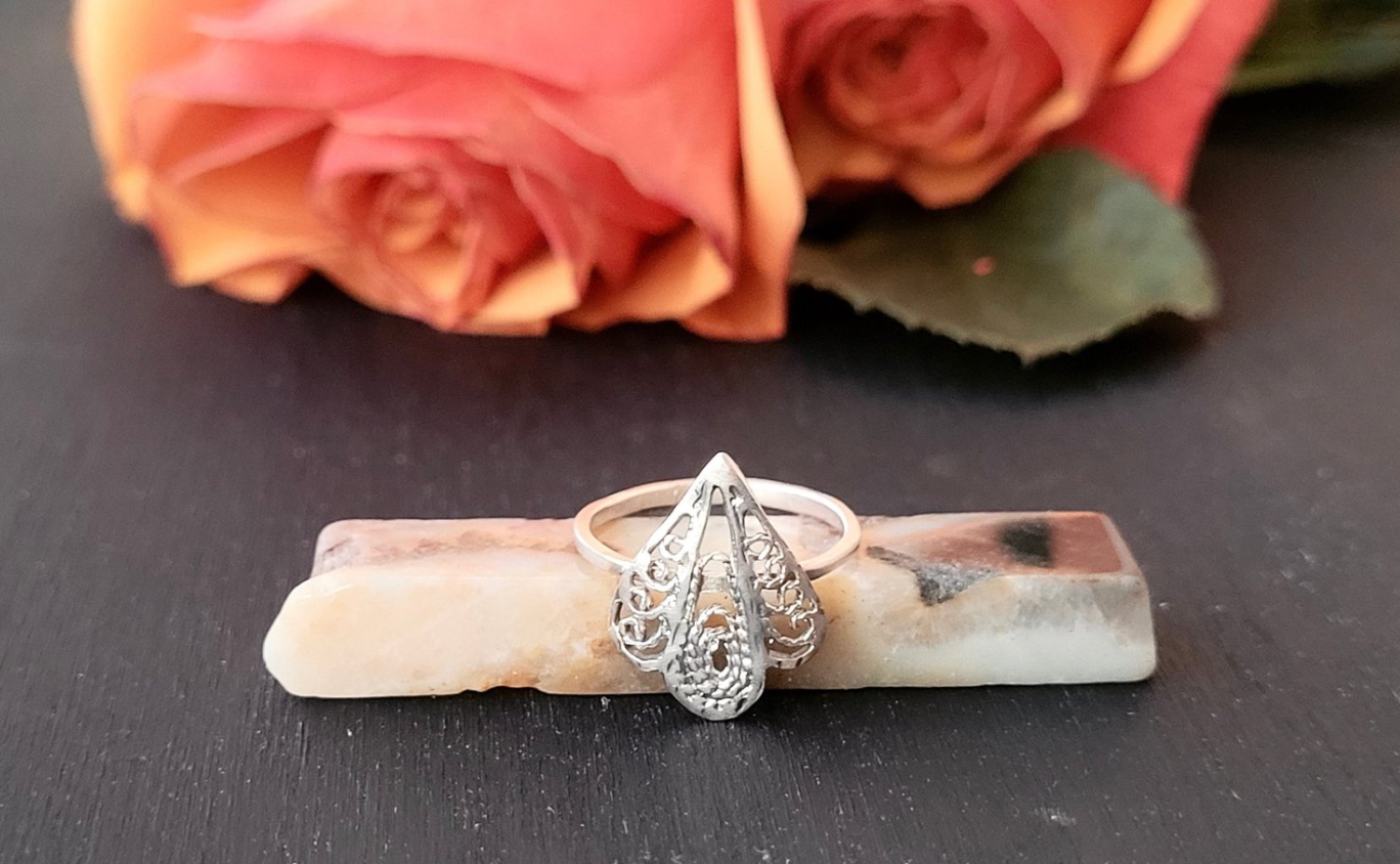 Peacock Baby Ring