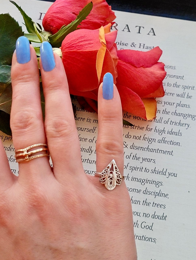 Peacock Baby Ring