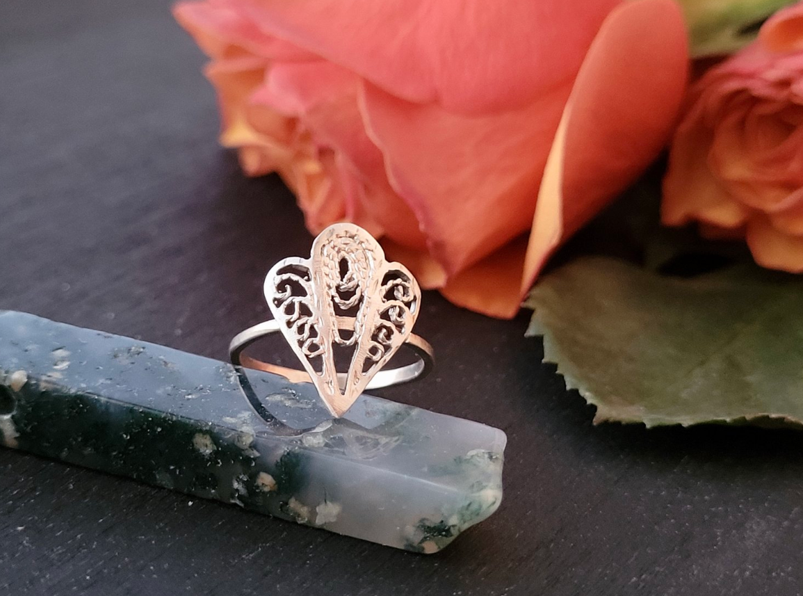 Peacock Baby Ring