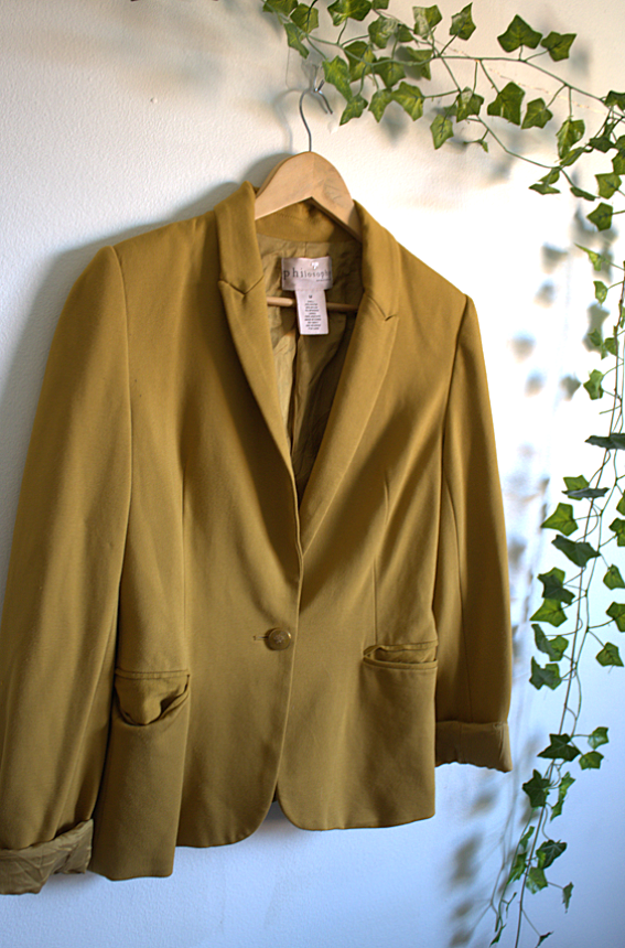 Philosophy Mustard Blazer