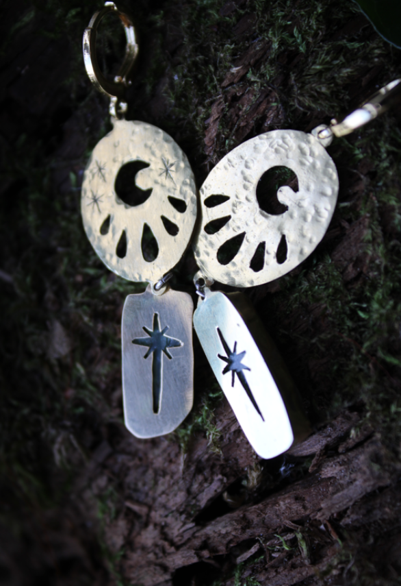 Green Grass Earrings