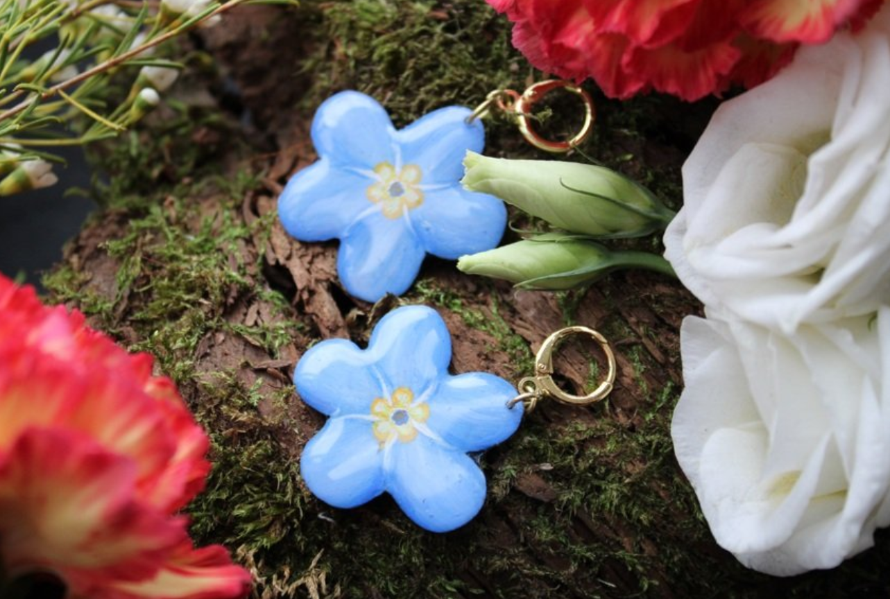 Fallen Forget-Me-Not Earrings