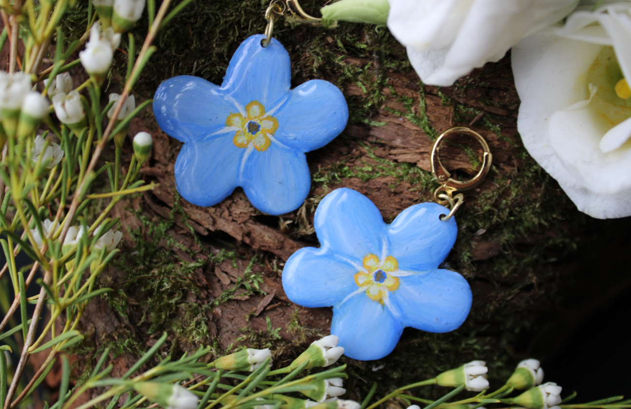 Fallen Forget-Me-Not Earrings