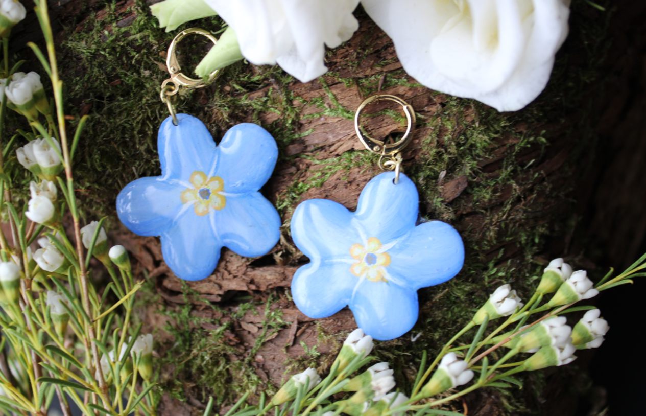 Fallen Forget-Me-Not Earrings