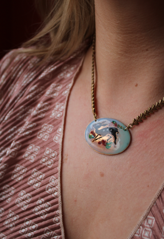 The Wounded Deer Necklace