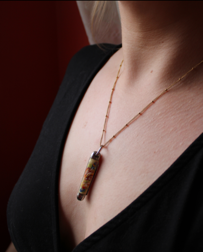 Painted Pocketknife Necklace