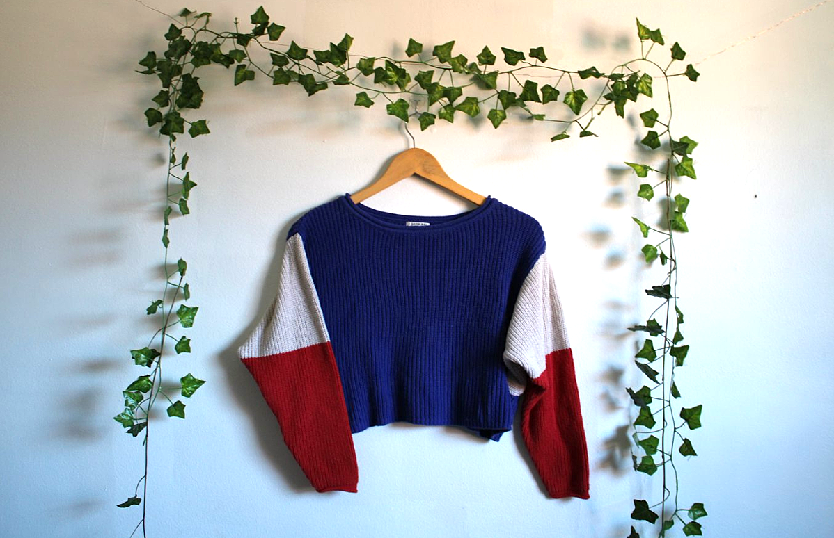 I Love H81 America Cropped Sweater