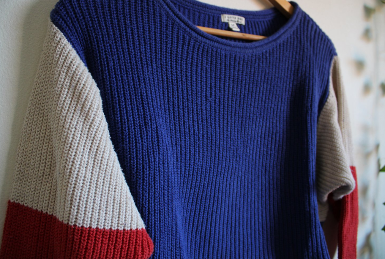 I Love H81 America Cropped Sweater