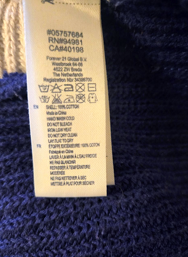 I Love H81 America Cropped Sweater