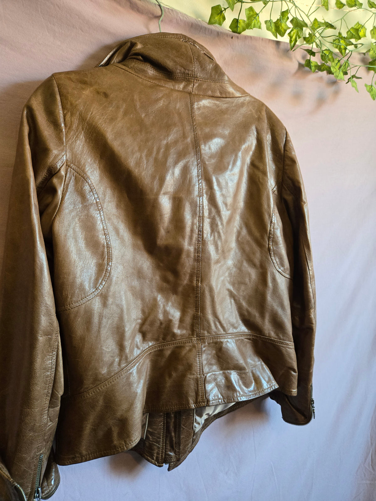 Danier Chocolate Leather Jacket