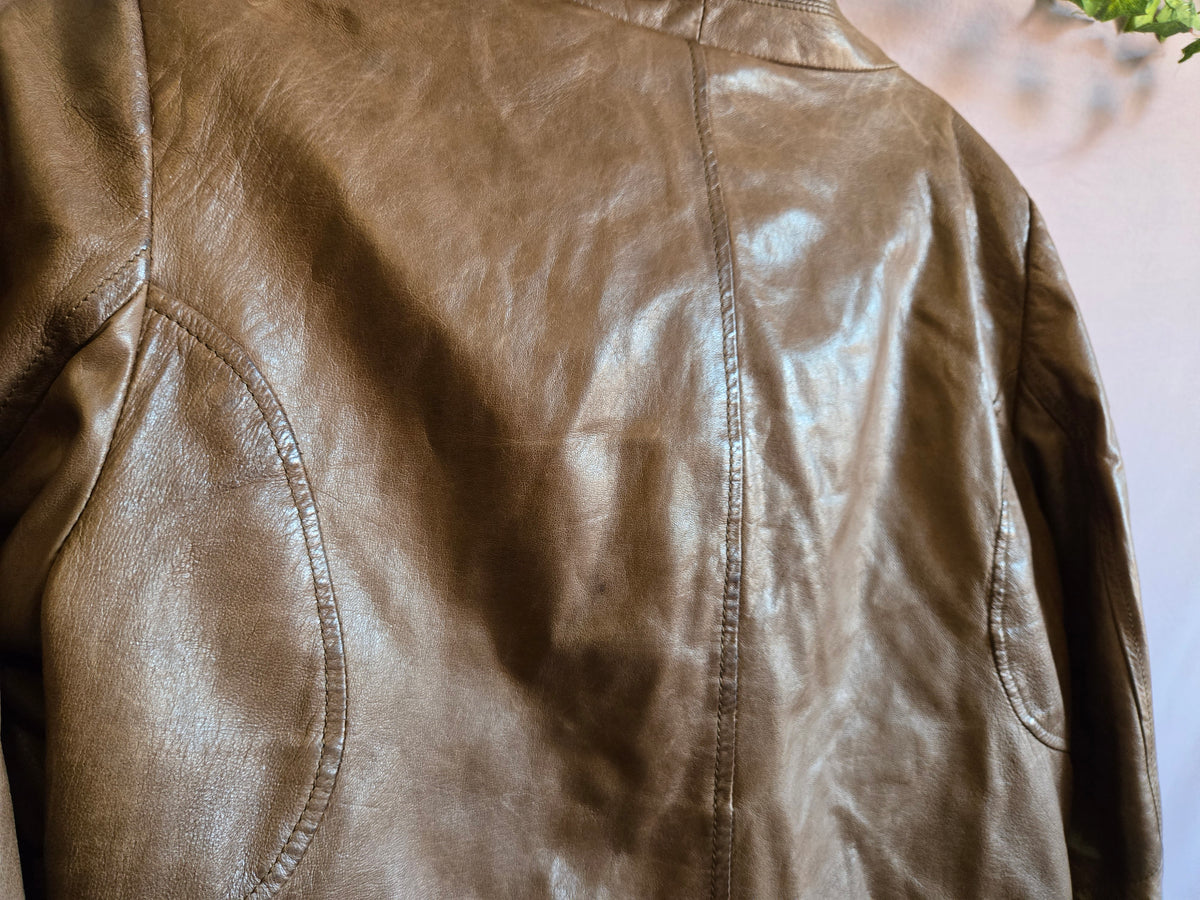 Danier Chocolate Leather Jacket