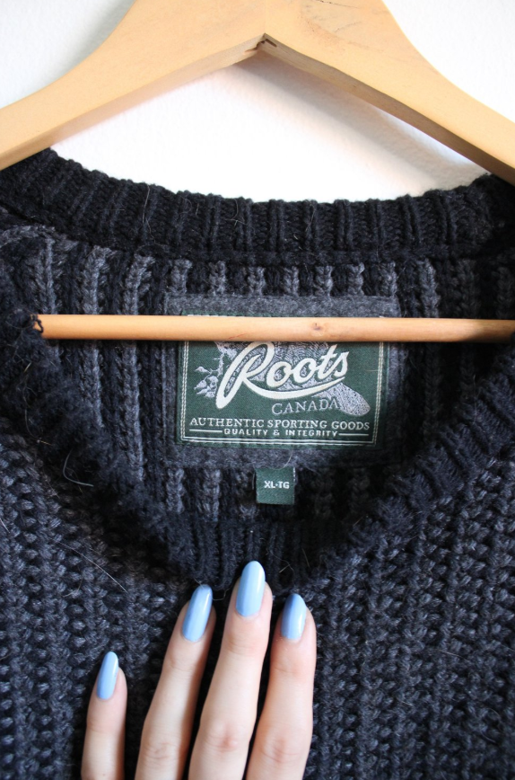 Roots Striped Fisherman Sweater