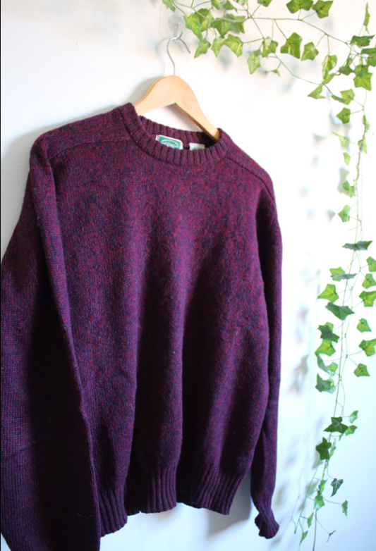 Vintage Raspberry Forrestel Wool Sweater