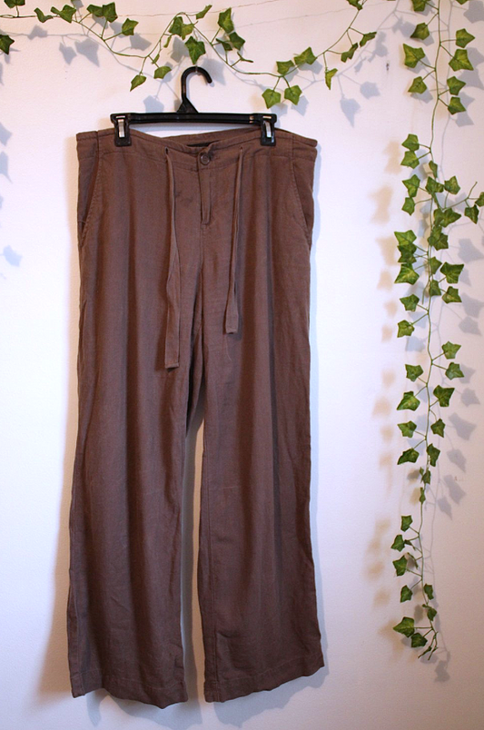 Calvin Klein Taupe Linen Pants