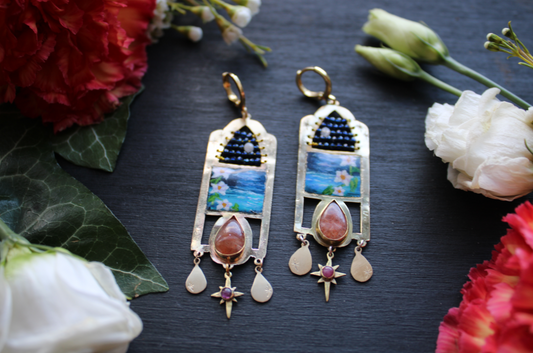 Bloom in Darkness Earrings