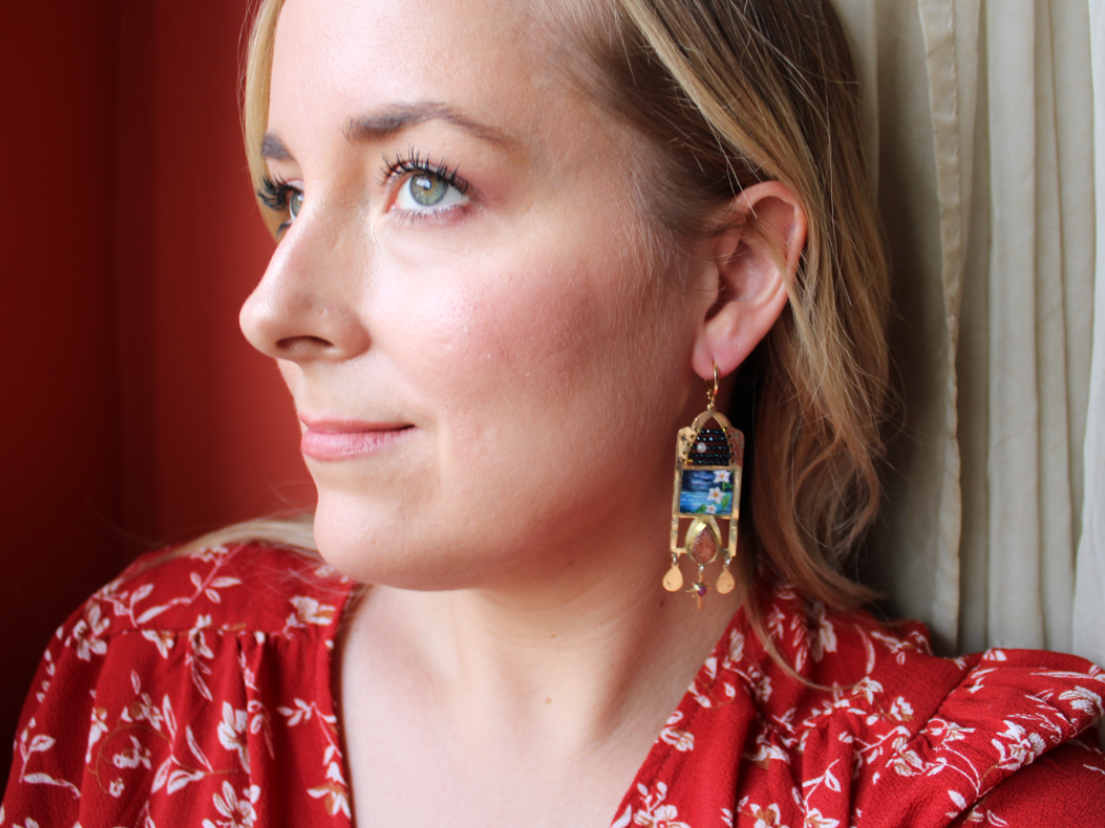Bloom in Darkness Earrings