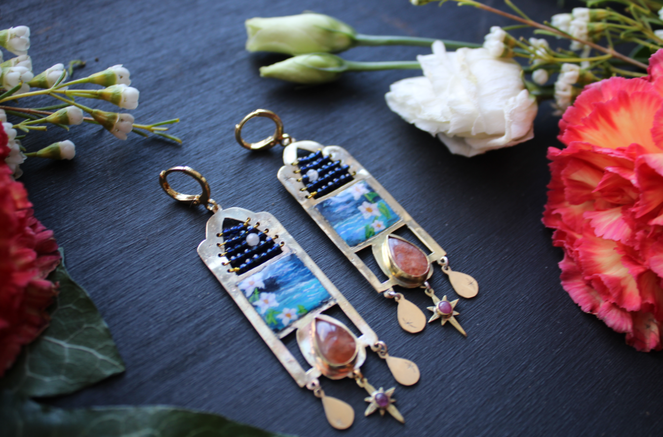 Bloom in Darkness Earrings