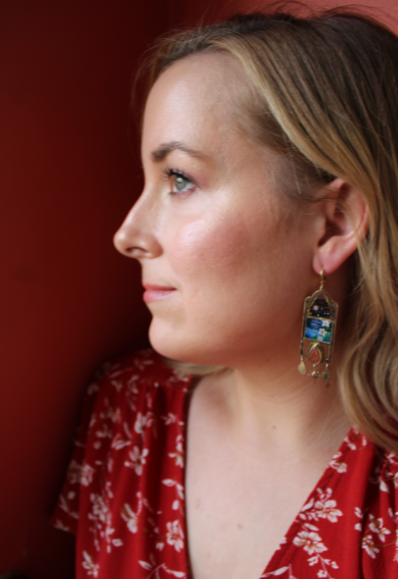Bloom in Darkness Earrings