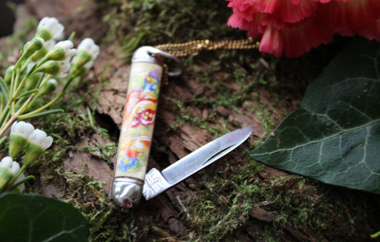 Painted Pocketknife Necklace