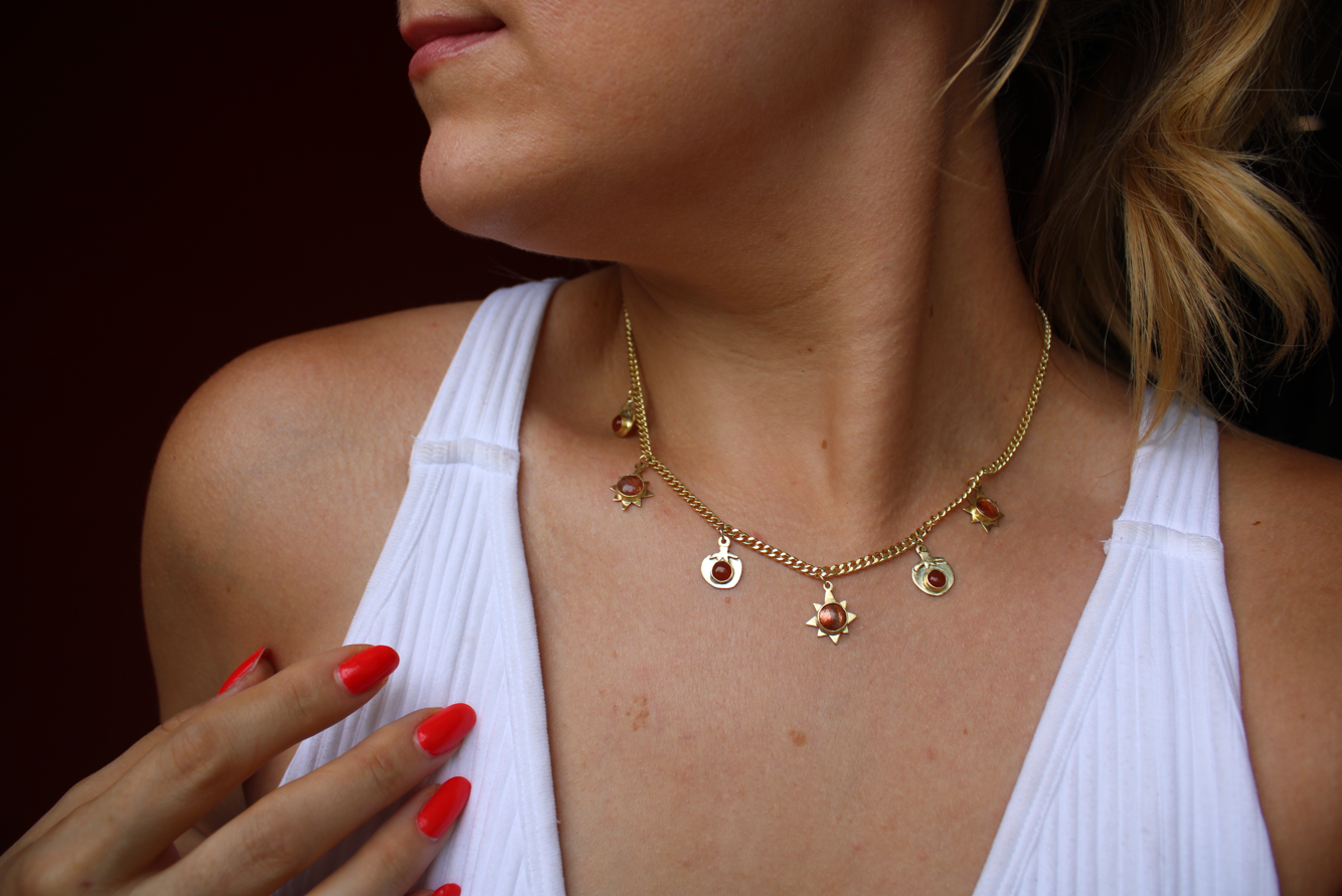Tomatoes and Sunshine Necklace