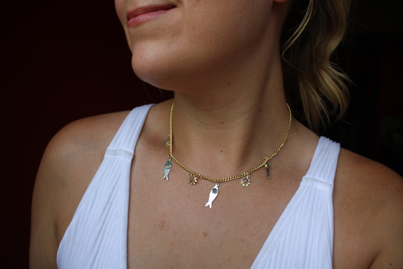 Fishes & Sunshine Necklace
