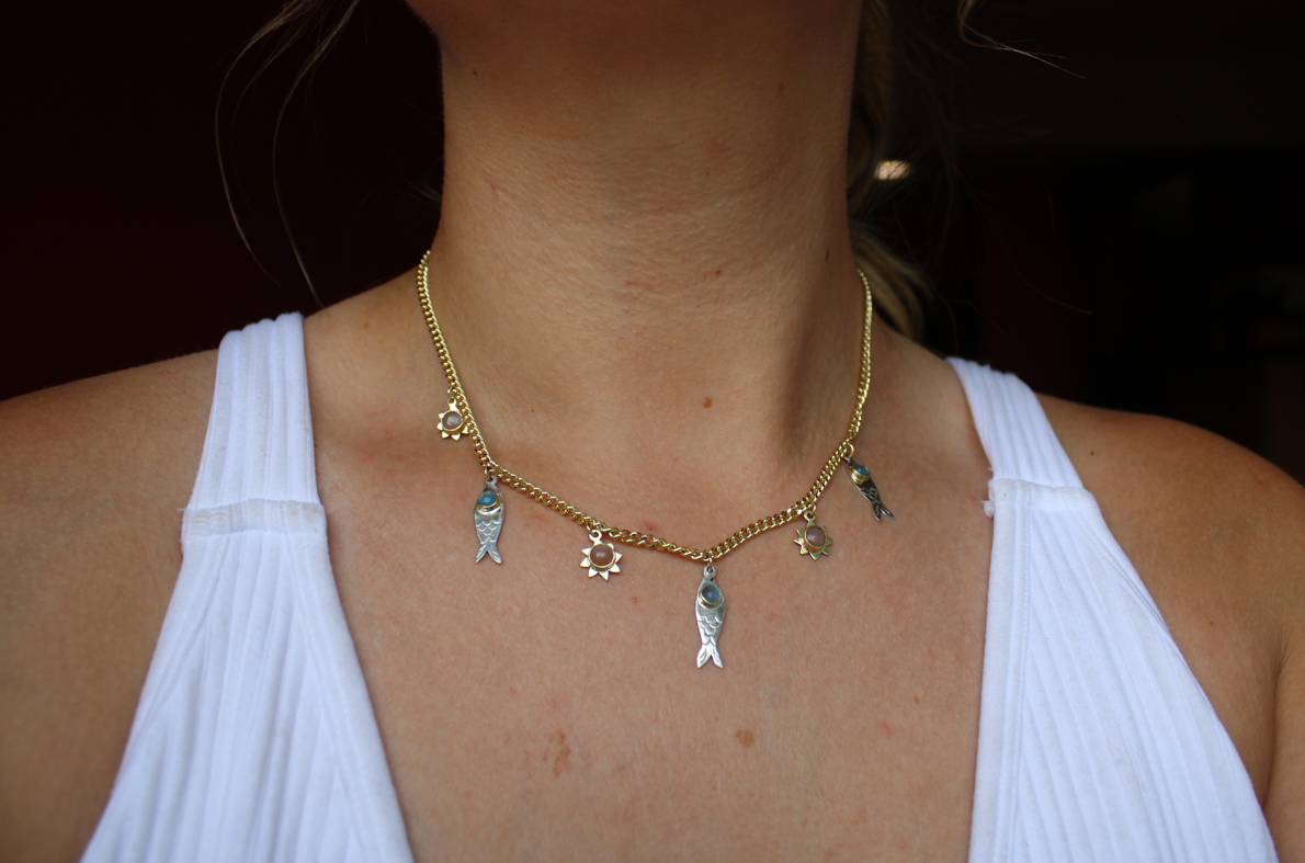 Fishes & Sunshine Necklace