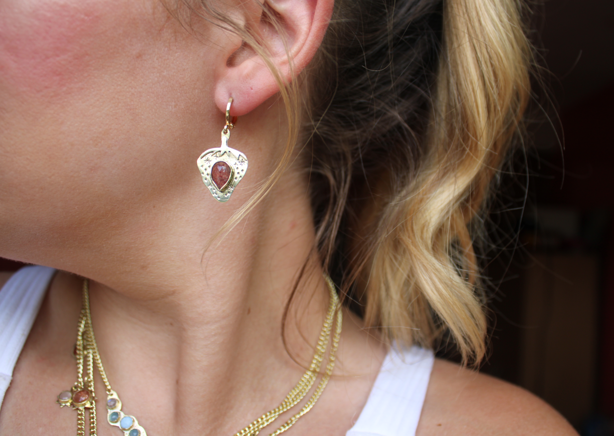 Strawberry Sparkle Earrings