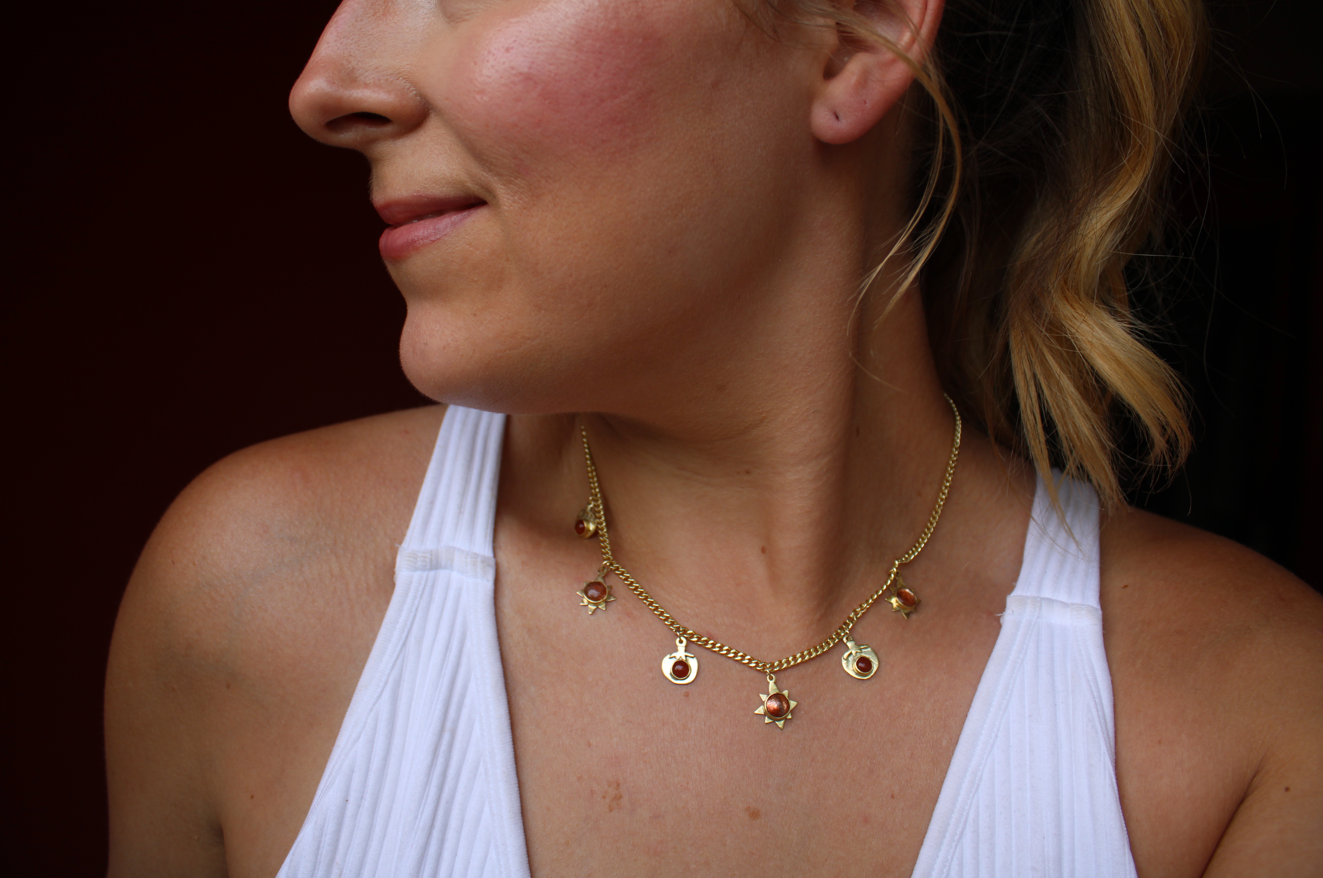 Tomatoes and Sunshine Necklace
