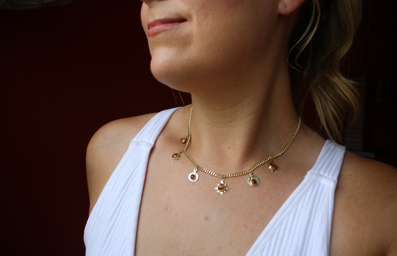 Tomatoes and Sunshine Necklace