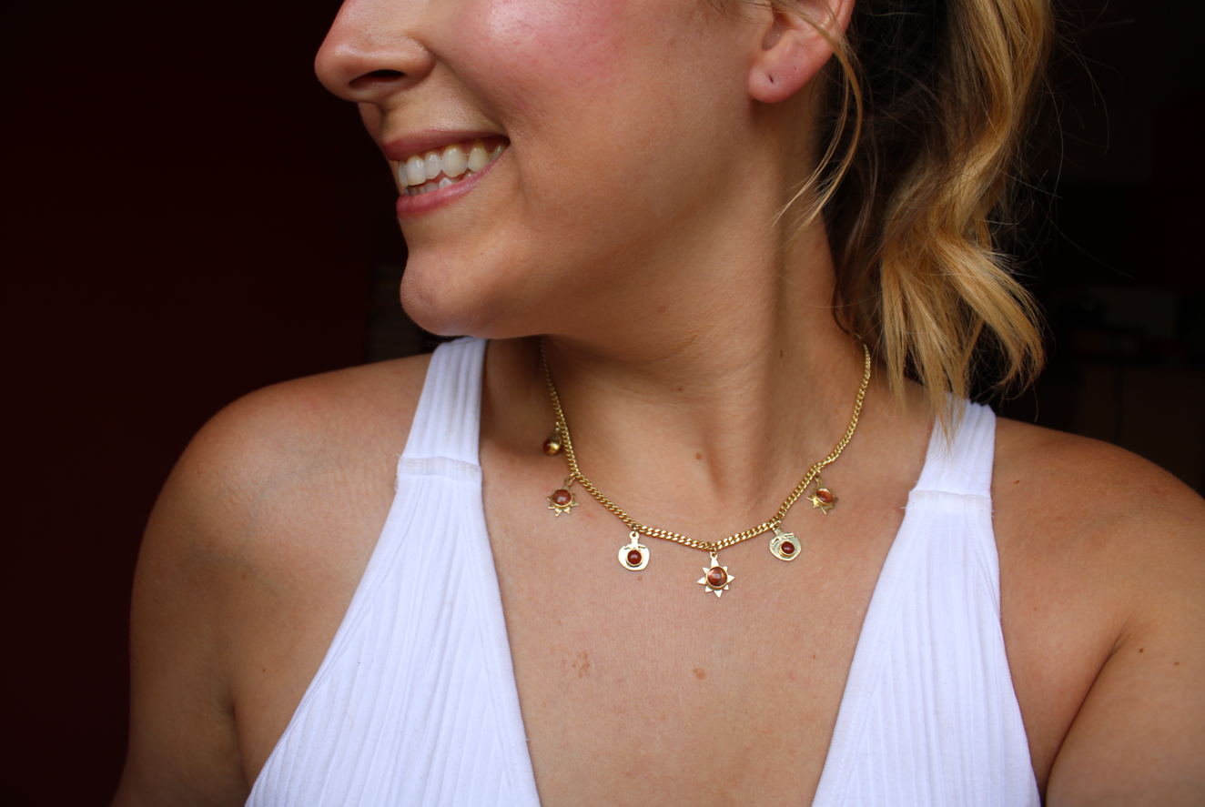 Tomatoes and Sunshine Necklace