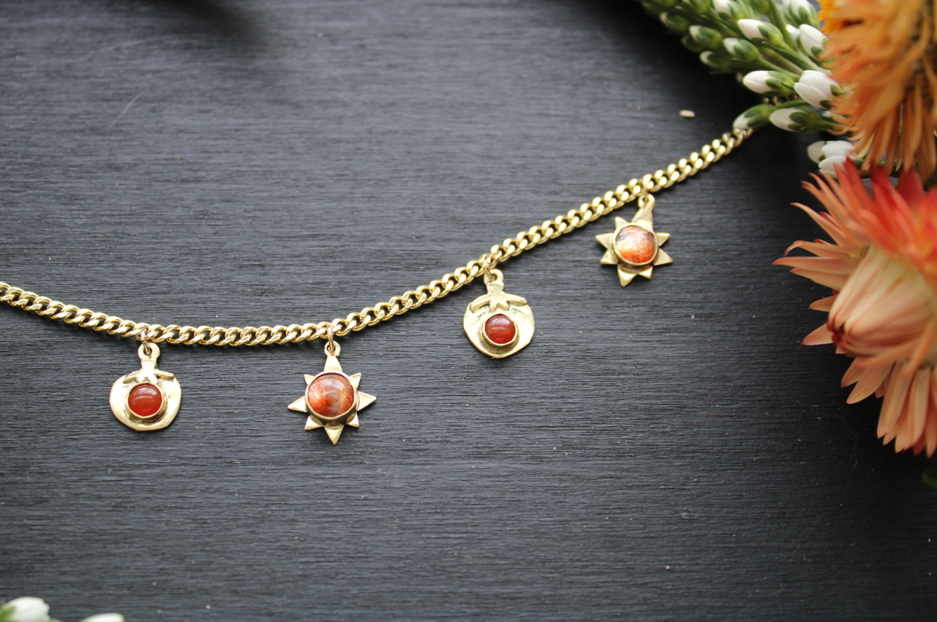 Tomatoes and Sunshine Necklace