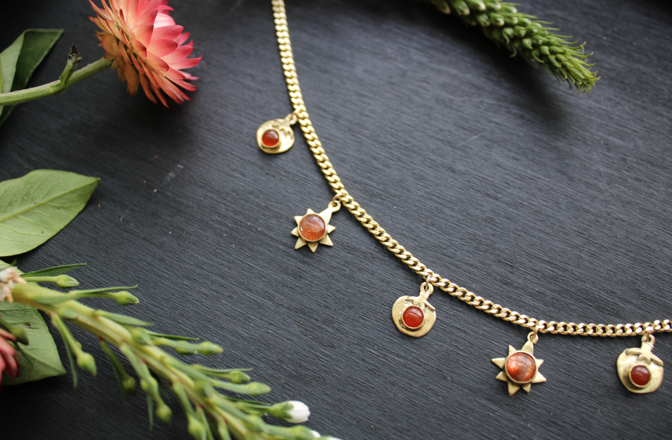 Tomatoes and Sunshine Necklace