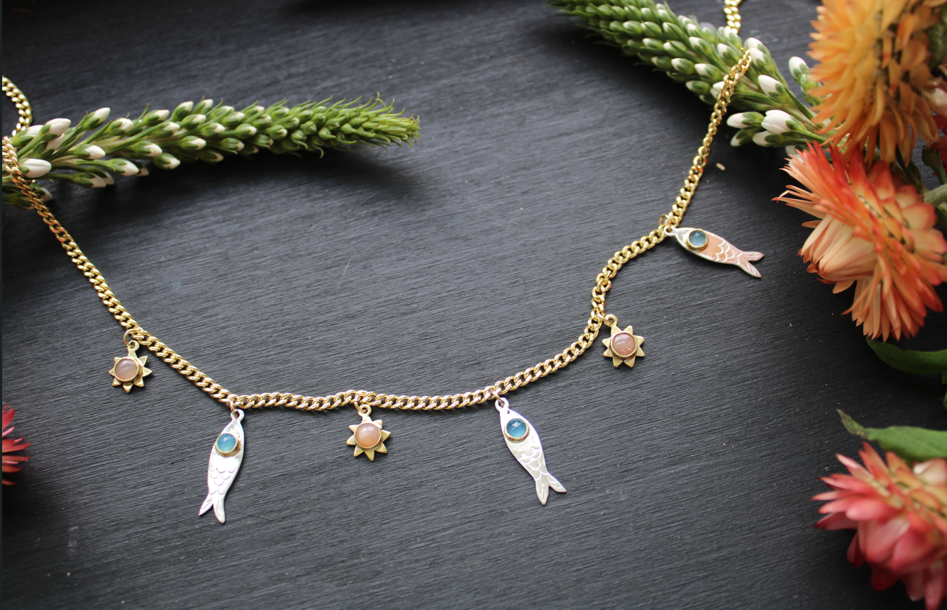Fishes & Sunshine Necklace