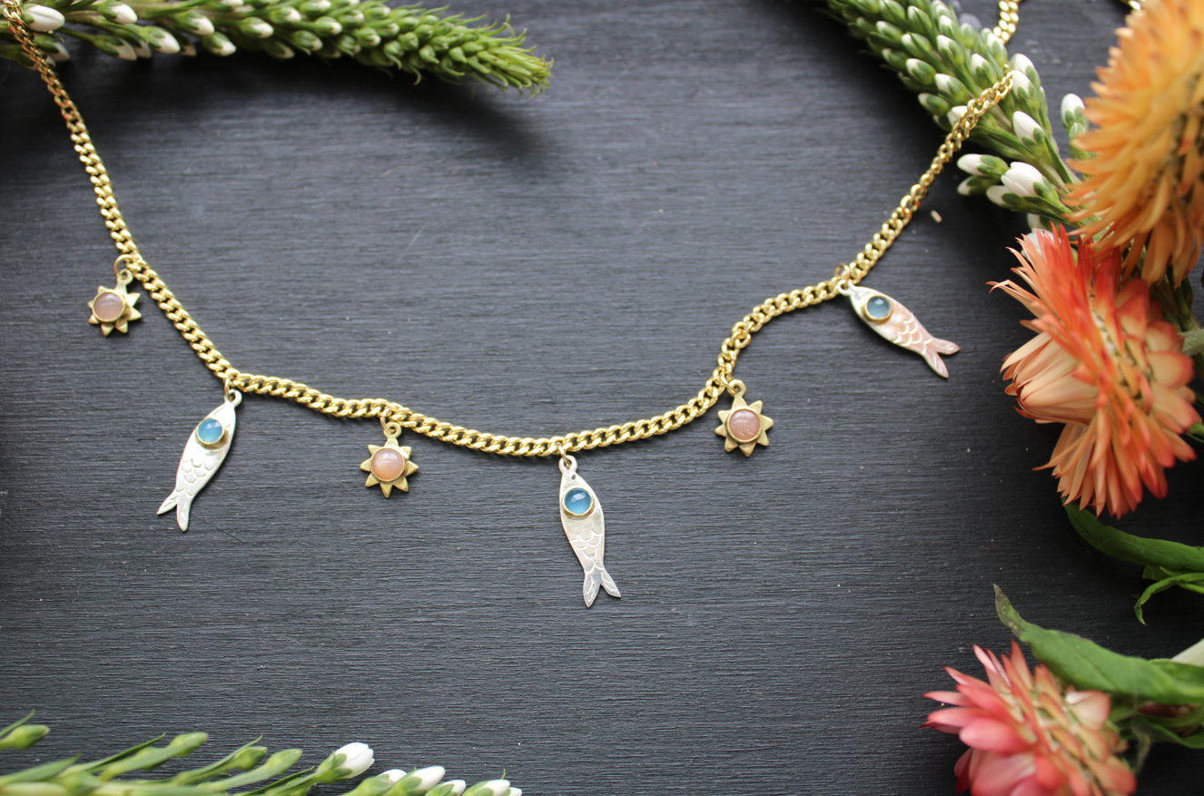 Fishes & Sunshine Necklace