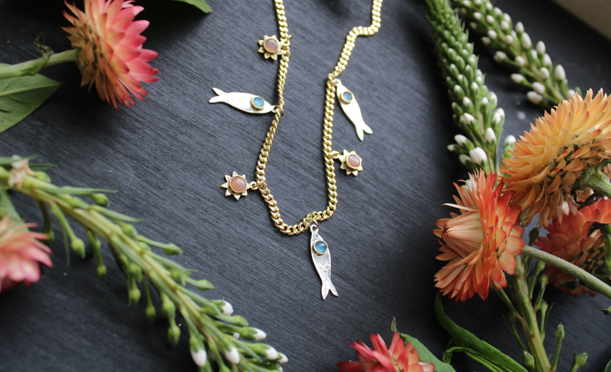 Fishes & Sunshine Necklace
